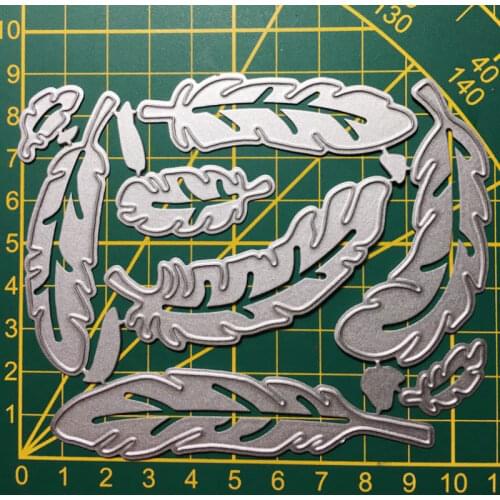 Feather Dies Scrapbooking New Arrival Metal Cutting Dies 2020 New Year Alinacrafts Design Craft Dies Card Leaves Tree Leaf