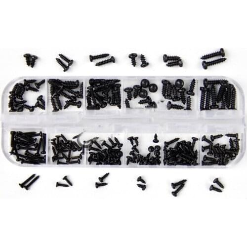 Micro Electronic Precision Instrument Digital Camera Lens Screw Black Round Head Self-tapping Screws 1packing