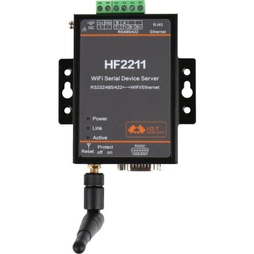 HF2211 Serial to WiFi RS232/RS485/RS422 to WiFi/Ethernet Converter Module for Industrial Automation Data Transmission