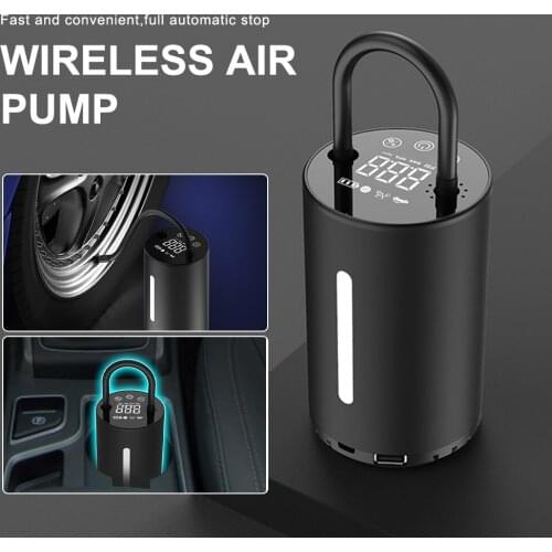 New 150PSI Rechargeable Air Pump Tire Inflator Cordless Portable Compressor Digital Car Tyre Pump for Car Bicycle Tires Balls