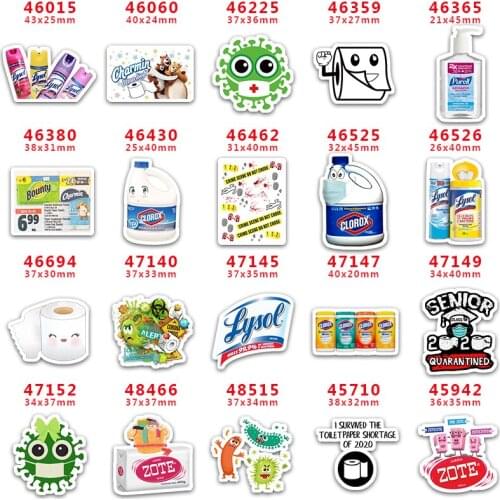 DIY Craft Supplies Sewing Accessories Cartoon Printed Planar Resins Mold 10 Pieces. PR-45710