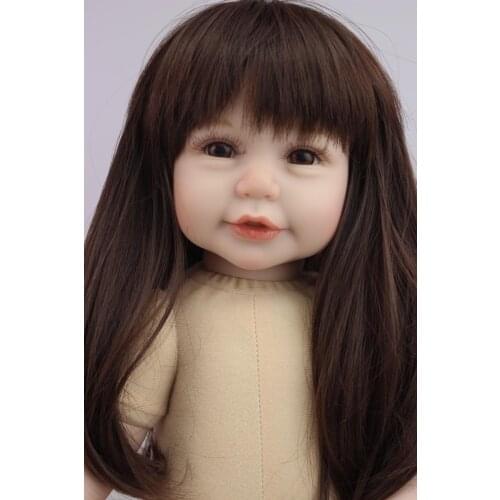 20inch 50cm Lifelike Reborn Baby Doll Girl High Vinyl Christmas Toy Gift for Children Naked Unpainted Doll Kits