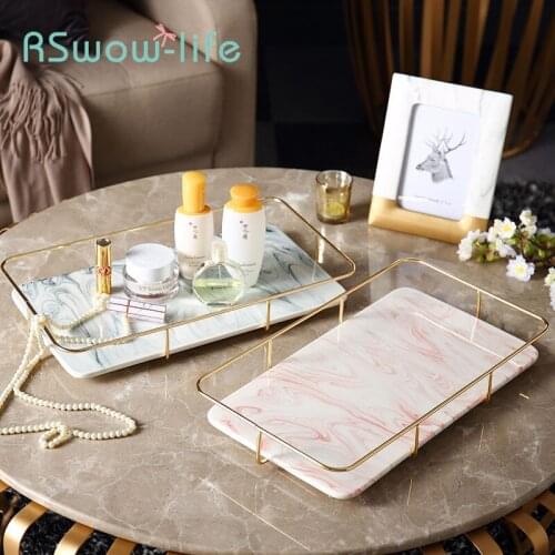 Nordic Toilet Cosmetics Storage Rack Bathroom Skincare Products Wash Hand Countertop Shelf Storage Organizer Lipstick Holder