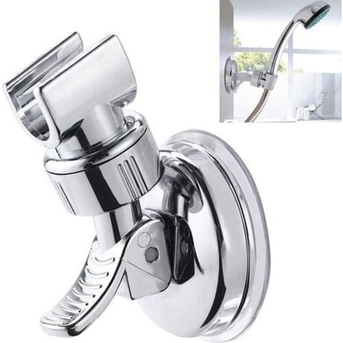 Universal Adjustable Hand Shower Holder Suction Cup Holder Full Plating Shower Rail Head Holder Bracket Bathroom Accessories