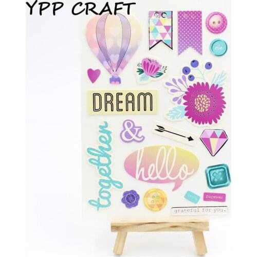 YPP CRAFT Grateful for you Sticker for Scrapbooking Album Sticker/ Wedding Crafts Decoration/ Phone Sticker