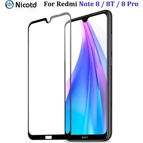 3-1Pcs Screen Protector Protective Film For Xiaomi Redmi Note 8 T Pro Full Cover Tempered Glass For Xiaomi Redmi Note 8 8T 8Pro