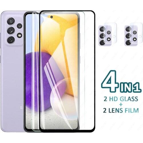 Tempered Glass On For Samsung Galaxy A52 a72 a42 a32 5g Screen Protector Protective Glass on a21s a31s a51 a71 a41 a31 Film