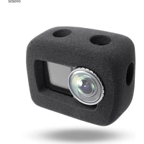 High Density Sponge Foam Windshield Housing Case Cover Frame Windscreen Shell For DJI Osmo Action Camera Accessories