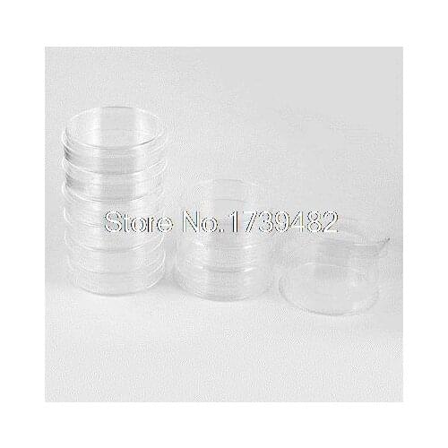 10 Pcs 60mm Diameter Cylinder Shape Clear Plastic Cell Culture Dish