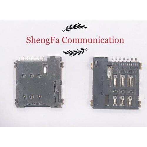 10pcs/Original for SIM card slot Micro SIM 7pin card Holder adapter Connector use for phone self push