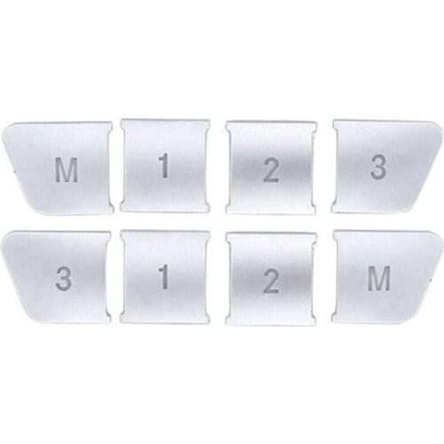 AU05 -Car Styling Seat Adjust Memory 1 2 3 M Button Cover Sitckers for Mercedes Benz GLA CLA GLK GLE CLS ML GL a B C E Class