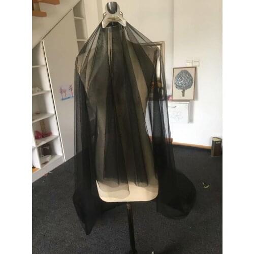 Free shipping hot 3m smooth wedding veil bridal accesories veil bridal veils White/Ivory black