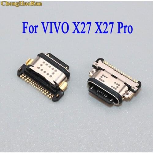 ChengHaoRan 1pcs Micro USB Charge Port Charging Socket Jack Connector Replacement Parts For VIVO X27 X27 Pro IQ00