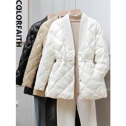 Женские осенние пуховики Colorfaith China At AliExpress