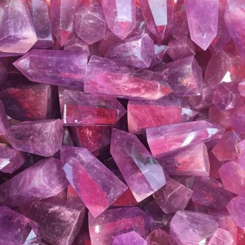 1KG energy stone 100% natural stones and minerals amethyst quartz crystal wand point healing crystals for home decoration