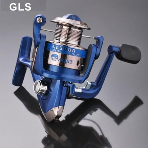GLS brand blue NL1000-6000 series plastic line cup semi-metallic folding freshwater and brine spinning wheel fishing reel