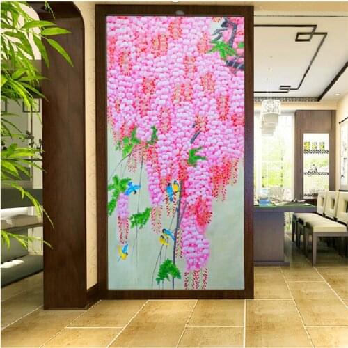 Flowers Full Diamond embroidery Crystal Diamond Painting Cross Stitch Bright Vertical Print Picture Mosaic Home Paintings A6214