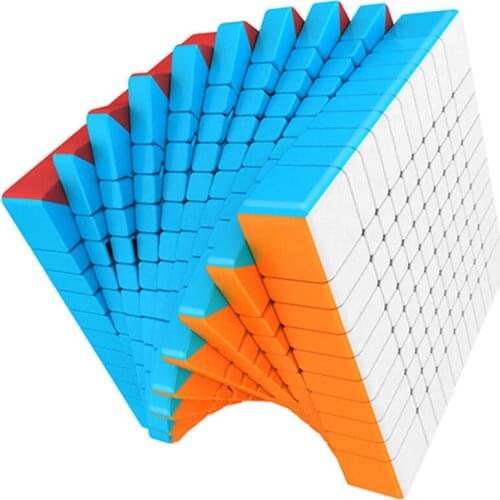 MoYu 10x10 meilong magic cube stickerless cube puzzle professional 110x10x10 speed cubes educational toys