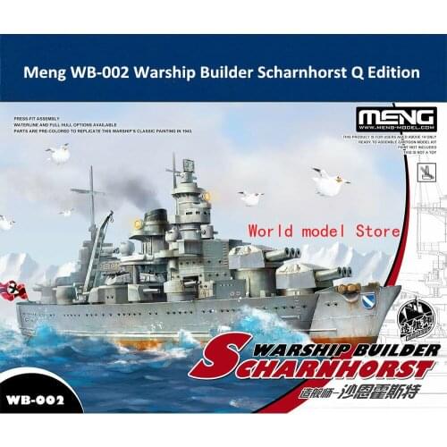 Meng WB-002 Warship Builder Scharnhorst Q Edition Assembly Model Kit