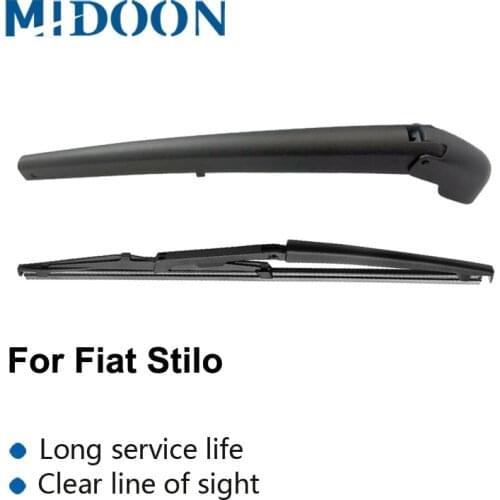 MIDOON Wiper 13" Rear Wiper Blade & Arm Set Kit For Fiat Stilo 192 Hatchback 2001 onwards Windshield Windscreen Rear Window