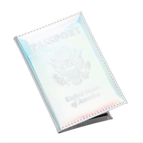 Fashion USA Passport Holder Women Men Leather Passport Cover Men Travel Passport Wallet Credit Card ID Holders