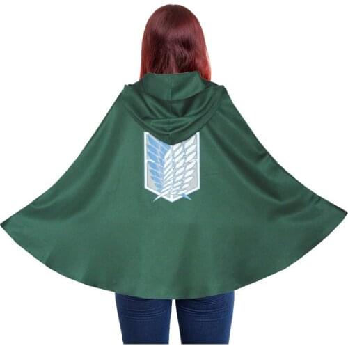 Fashion Anime Cosplay Costume Attack On Titan Women Men Sweater Hoodies Clothing Children Investigation Corps Coat Cloak Robe