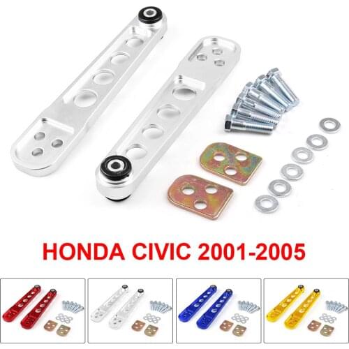 One pair Rear Lower Control Arm Subframe Brace Tie Bar Arms ASR Kit For Honda For Honda Civic 2001-2005 ES DX LX SI EM EP3