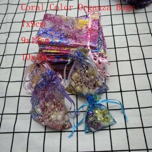Wholesale 1000pcs/Lot Organza Gift Bags 7x9 9x12 10x15cm White Pink Purple Blue Jewelry Drawstring Packaging Bags & Pouches 2019