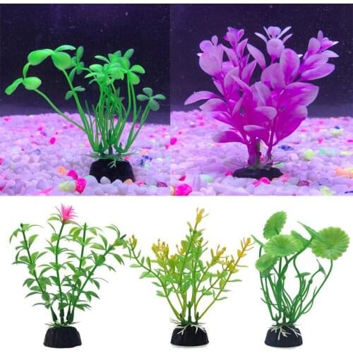 12 Style Underwater Aquarium Plants Artificial Aquatic Plant Ornaments Aquarium Fish Tank Green Water Grass Landscape Decoration