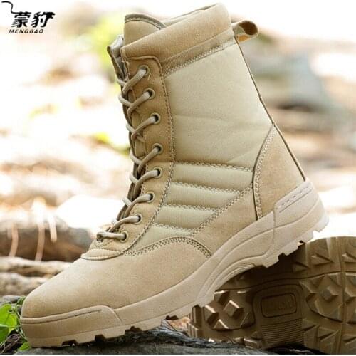 Tactical Military Boots Mens Winter Warm Snow Boots With Fur High Top Hiking Hunting Shoes Mens Sneakers Fashion Tooling Shoes