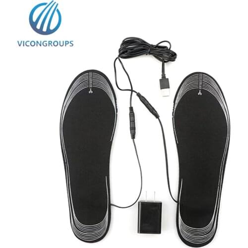 USB Heated Shoe Insoles with Remote Control Feet Warm Sock Pad Mat Electrically Heating Insoles Electric Heater Pads
