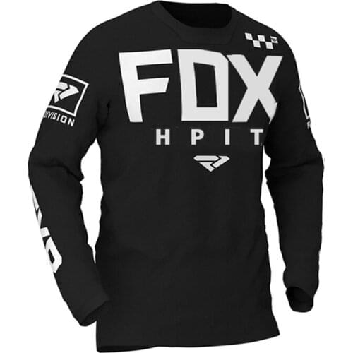 Cycling Shirt Maillot Hombre Spexcel Moto Jersey Dh Off Road Mountain Bike Hpit Fox Mtb Jersey Bmx Motocross Jerseys