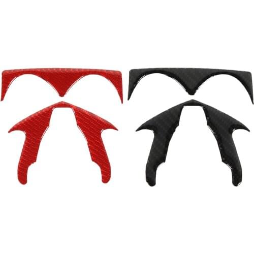 Soft Carbon Fiber Exterior Car Stickers for Dodge Ram 2010-2015 Rear Back Grille Logo Emblem Badge Decorative Cover Accessories