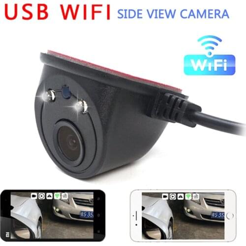 WiFi LED HD Night Vision Blind Area Side View Camera USB Power Wireless Auto for IOS / Android Phone Car Side Mirror View Camera