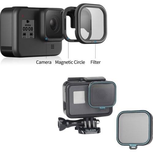 CPL Magnetic Filter Lens Protector CPL Filter for Gopro Hero 8 Hero 5 Hero 6 7 Black Hero 2018 Action Camera Lens Accessoreis
