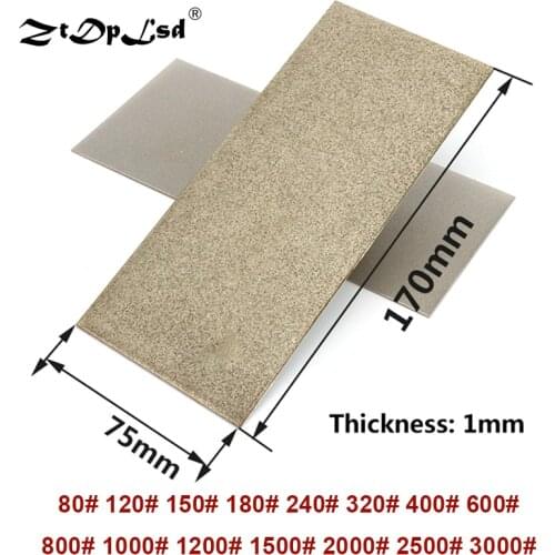 1Pcs 80~3000 Grit Thin Whetstone Knife Polishing Plate Tools Fine Polished Diamond Square Sharpened Grinding Abrasive Stone