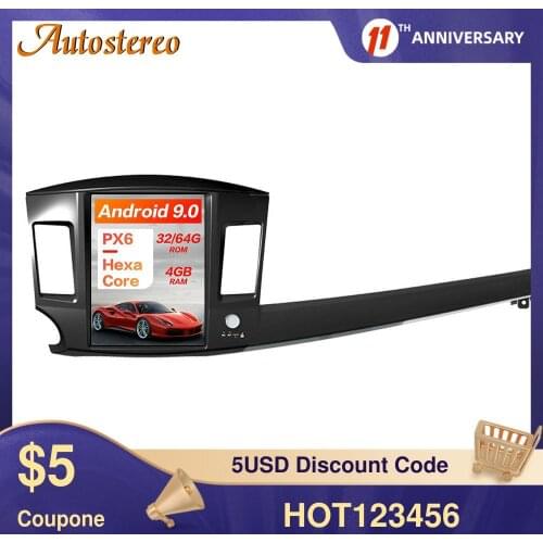 12 For Mitsubishi EVO Lancer 2007-2017 Android 9 128GB Tesla Radio Car GPS Navigation Car Head Unit Multimedia Player Radio Tape