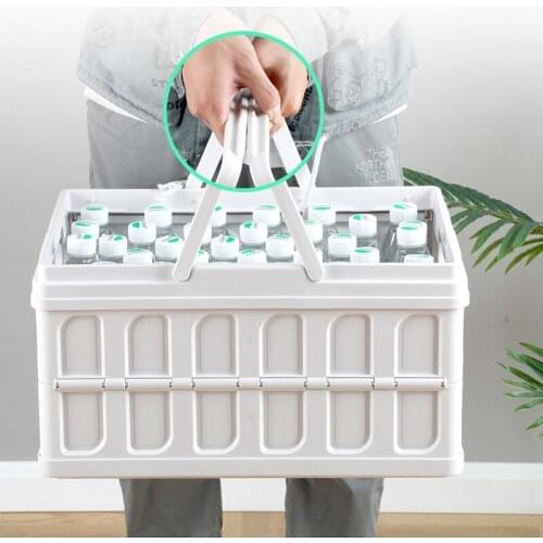 Car Storage Box, Household Clothes, Toys, Folding Plastic Trunk Large Capacity Easy Take To Picnic