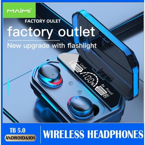 A17 true wirless headphones Bluetooth Earphone Led Power Display Hifi Stereo Bass Mini Earpiece Earbuds Sports