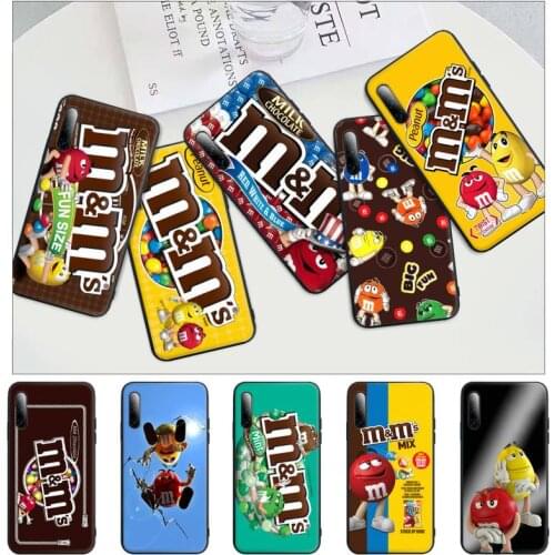 M&MS Chocolate Nutella Bottle Black Matte Mobile Phone Cover Case For Samsung Galaxy S9 S10 S20 S21 S30 Plus Ultra S10e S7 S8