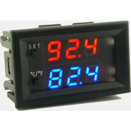 DC12V 20A Digital Temperature Controller DIY Intelligent Mini Thermostat Regulator Waterproof Sensor 0.1 Celsius Accuracy