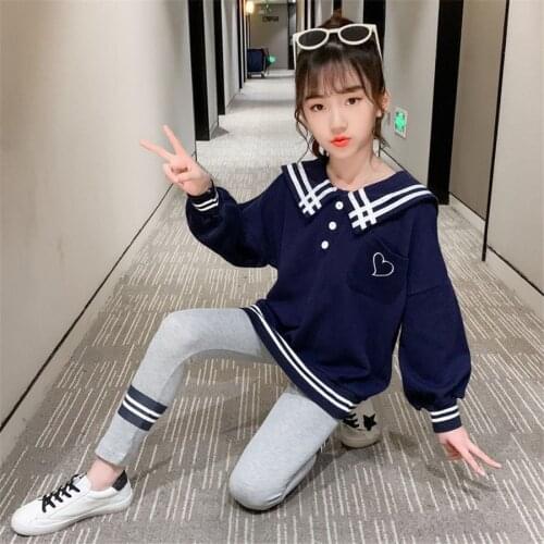 2020 Girls Clothes Sets Autumn Spring Long Sleeve Tops + Pants 2PCS Tracksuit Children Clothing Set Kids Outfit 5 6 7 8 10Years