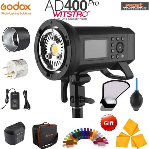 Godox AD400Pro WITSTRO Outdoor Flash Li-on Battery TTL HSS Built-in 2.4G Wireless X System with Xpro-C/N/S/F/O Trigger