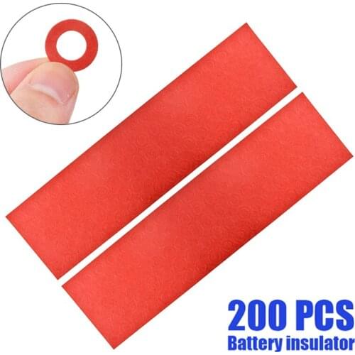 200pcs Insulation Ring Adhesive Cardboard for 18650 Battery Insulator Adhesive Paper Batteries Protection Accessories