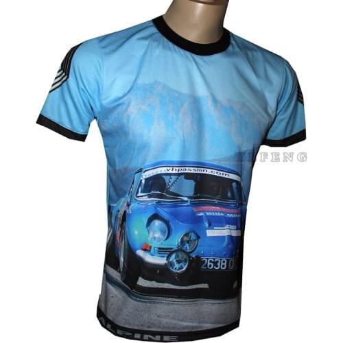 2021 Alpine F1 Team Motorsport A Racing Car Fan T-Shirt Blue Breathable Jersey Teamline Short Sleeve Shirt Clothing