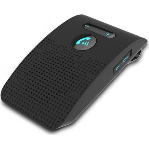 Sp09 Sun Visor Car Hands-Free Call Receiver Support Dual Connection One-Click Answer Bluetooth Built-In 550Mah Lithium Battery