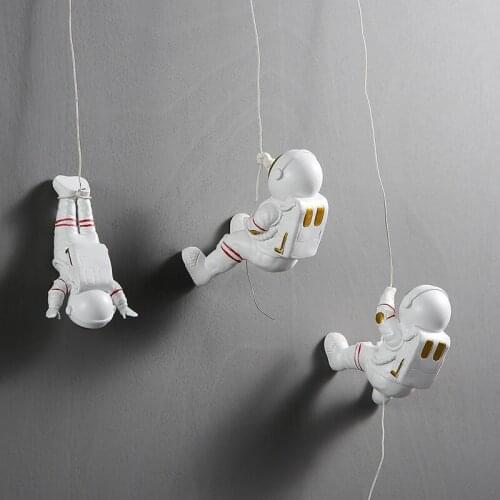 Creative Astronaut Childrens Room Wall Hangings Boy Bedroom Living Room Background Wall Three-dimensional Spaceman Pendant