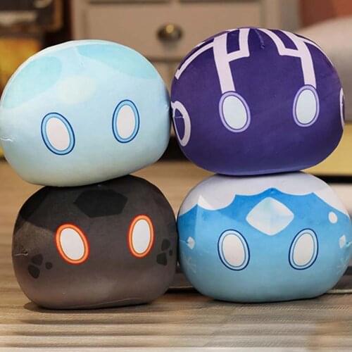 Kawaii Slime Fluffy Game Genshin Impact Slime Theme Plush Toy Slime Throw Keli Dango Toys Birthday Xmas Gift Kids Toys