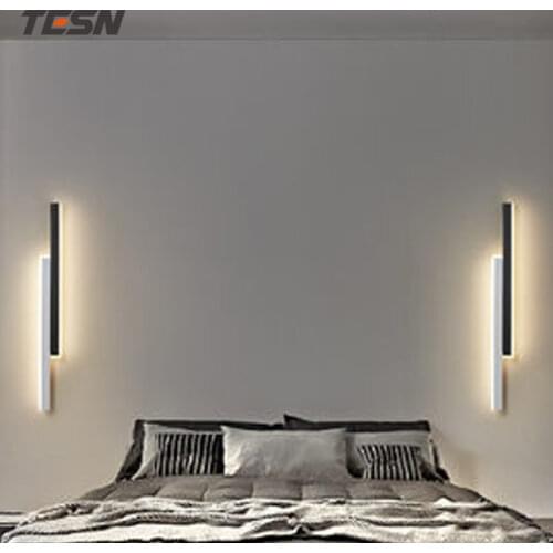 Minimalist bedside wall lamp bedroom simple modern living room decoration lamps Nordic long aisle corridor wall lamp
