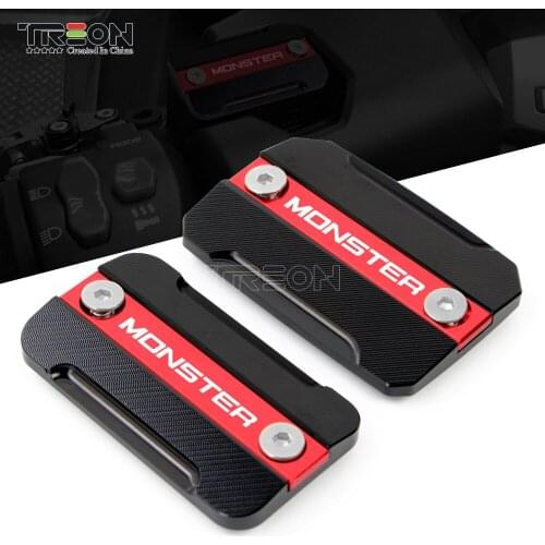 Motorcycle Accessories For DUCATI Monster 695 696 795 2008-2013 2014 2015 Front Clutch Cover Brake Fluid Reservoir Cap with Logo